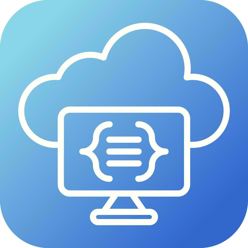 Serverless Computing Vector Icon