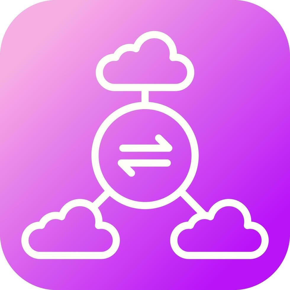 Multi-Cloud Vector Icon