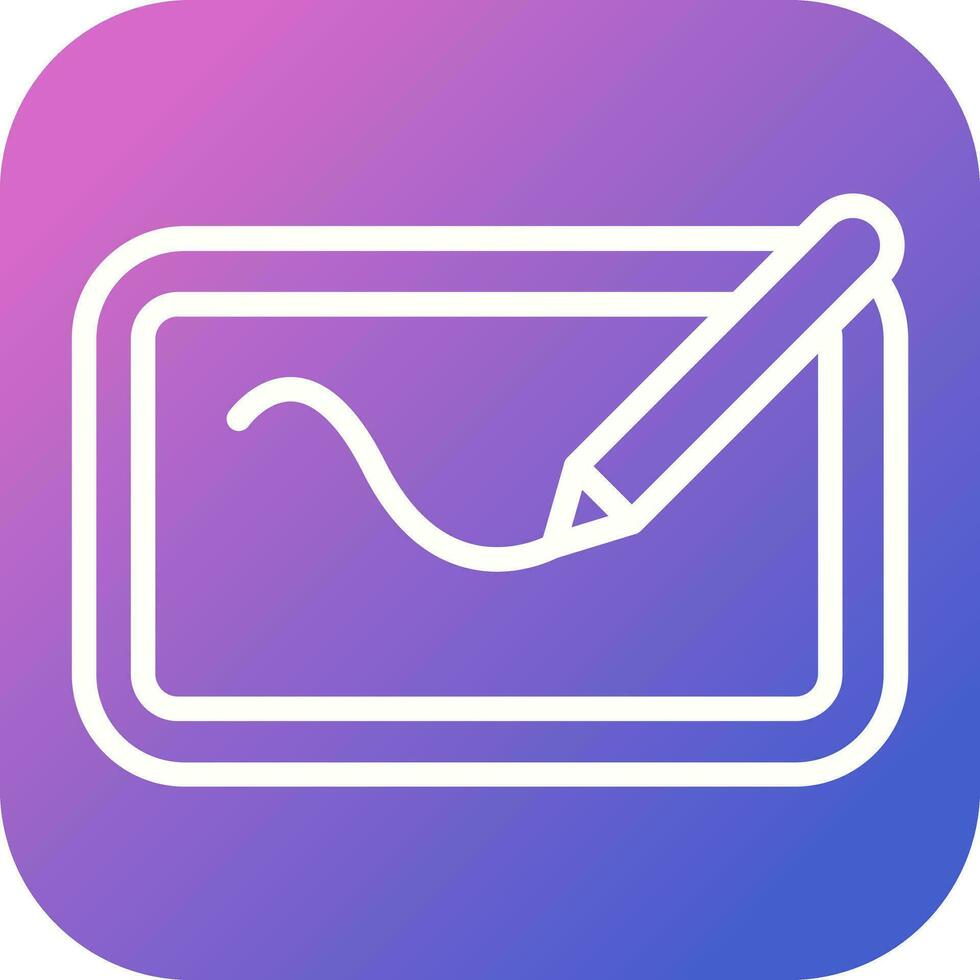 Digital Drawing Pad Vector Icon