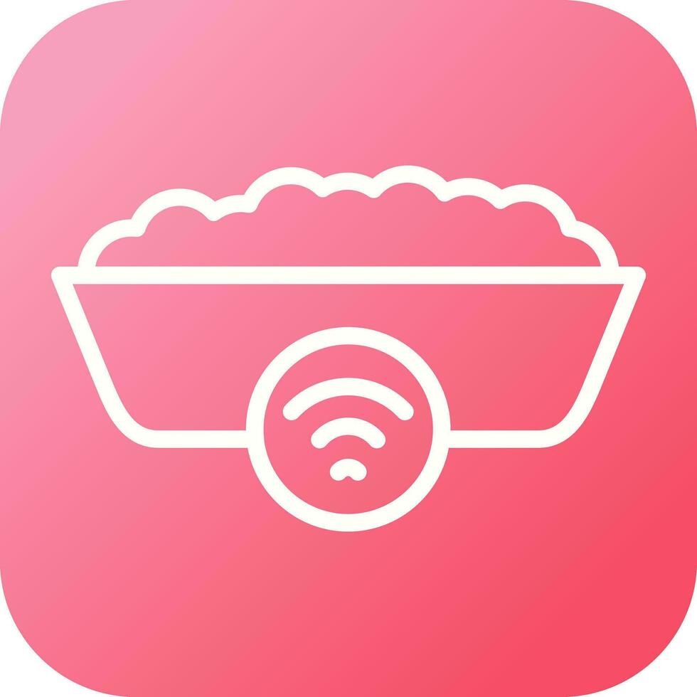 Smart Cat Litter Box Vector Icon