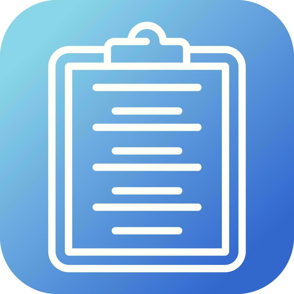 Writing Pad Vector Icon