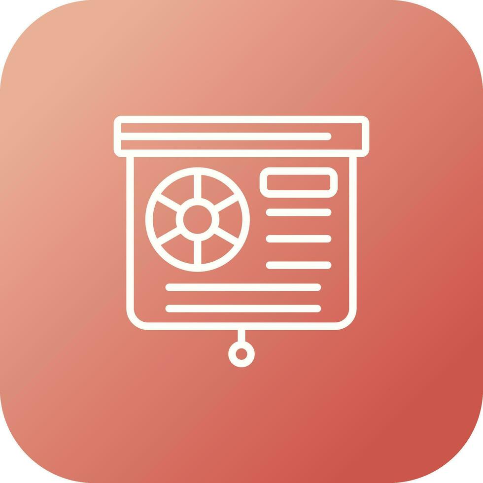 Presentation Slide Vector Icon