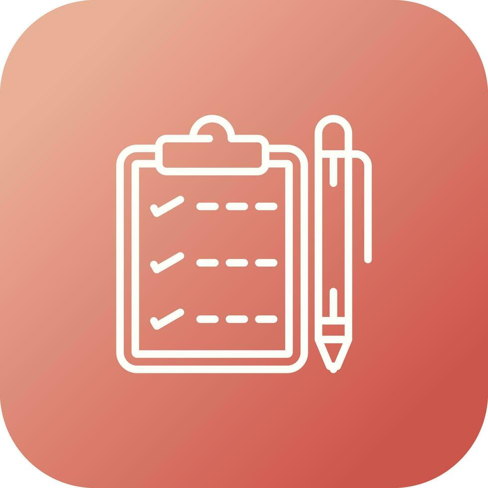 Notepad with pen Vector Icon