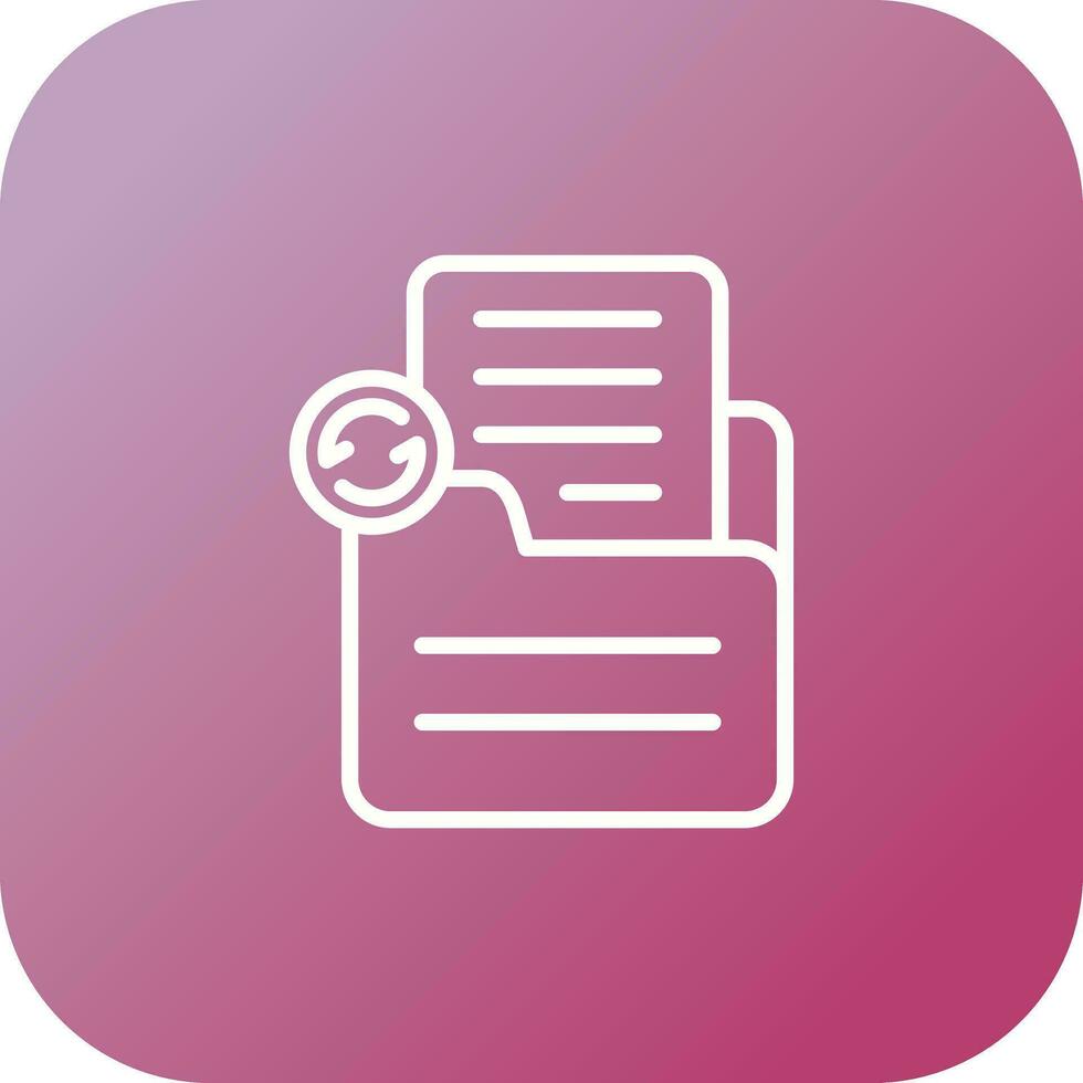 Document Sync Vector Icon