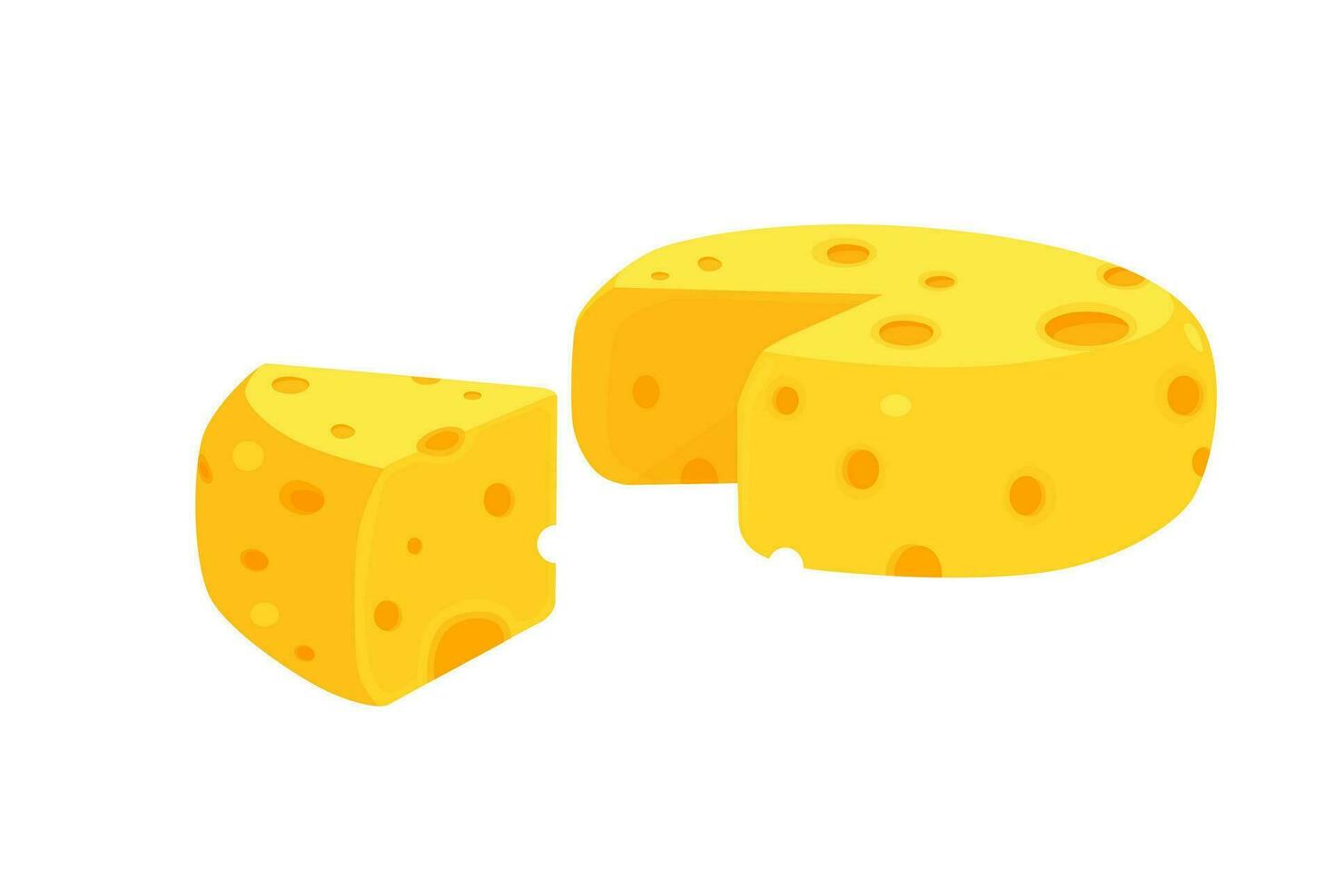 cheese isolated on white vector