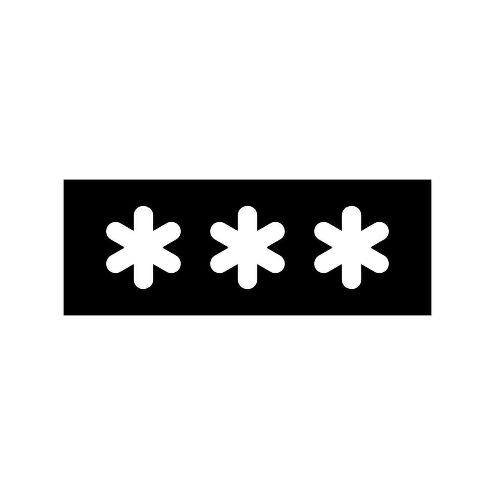 Pin code icon isolated on white background vector