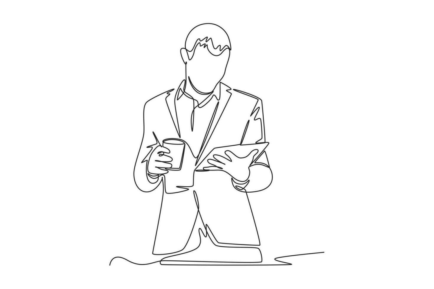 Single one line drawing concept of productivity boosting. Continuous line draw design graphic vector illustration.