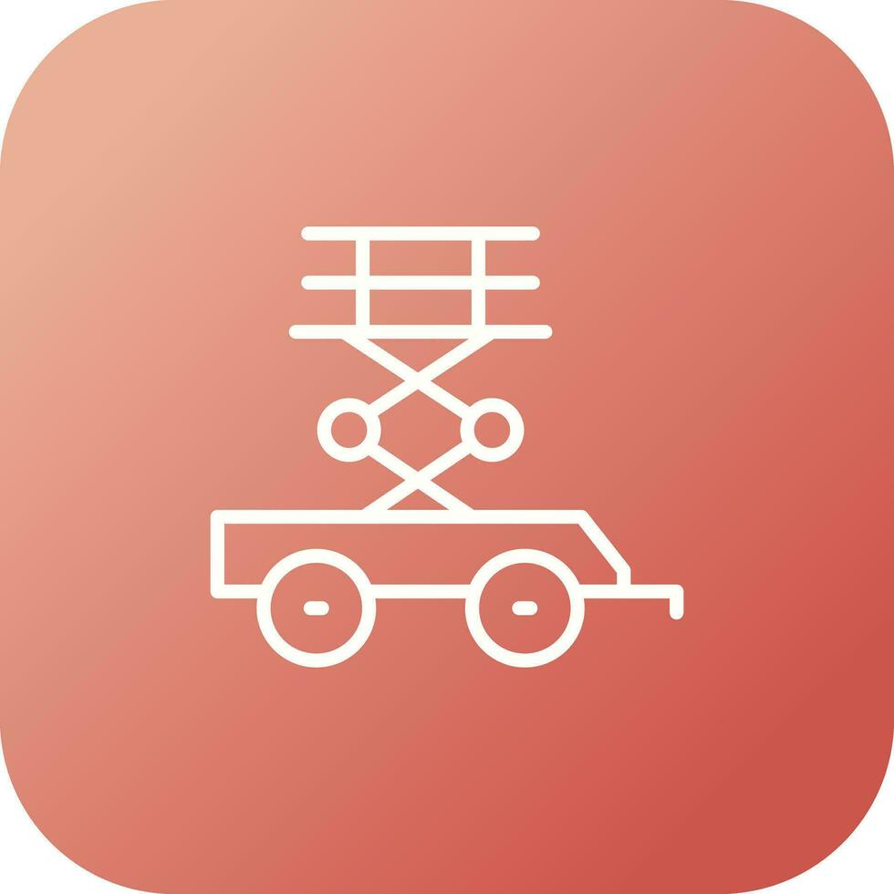 Scissor Lift Vector Icon