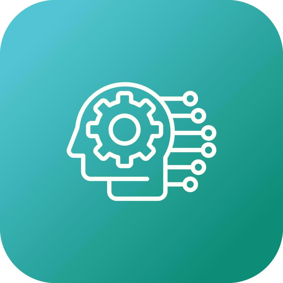 Machine Learning Vector Icon