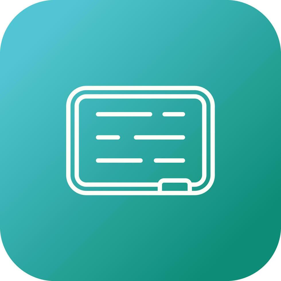 Whiteboard Vector Icon