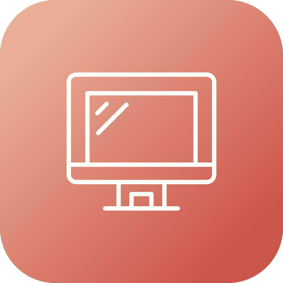 Computer Monitor Vector Icon