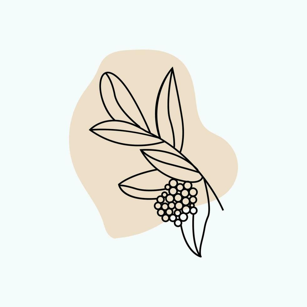 Coffee Logo Design, Coffee Tree Drink Vector, Template Symbol Illustration vector