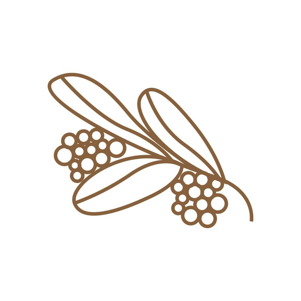 Coffee Logo Design, Coffee Tree Drink Vector, Template Symbol Illustration vector
