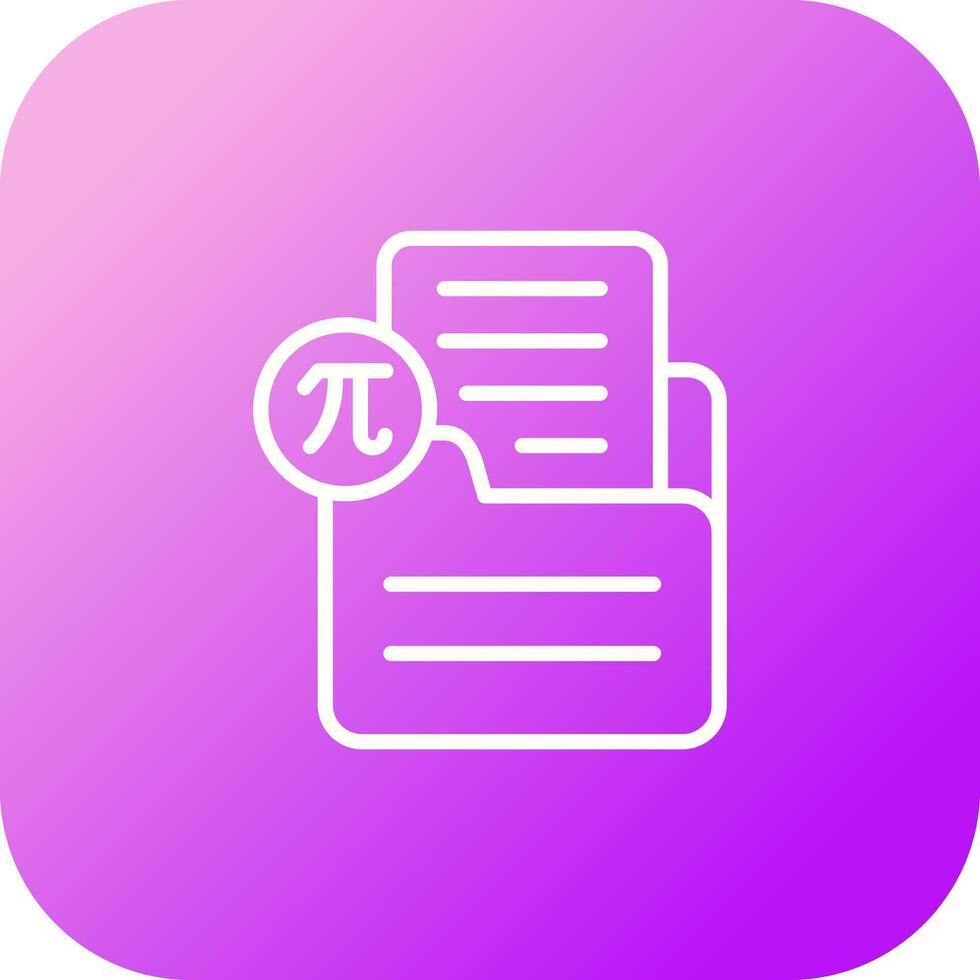 Document Insert Formula Vector Icon