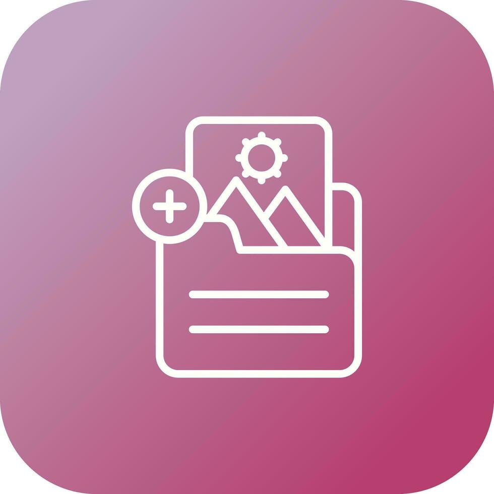 Document Insert Image Vector Icon