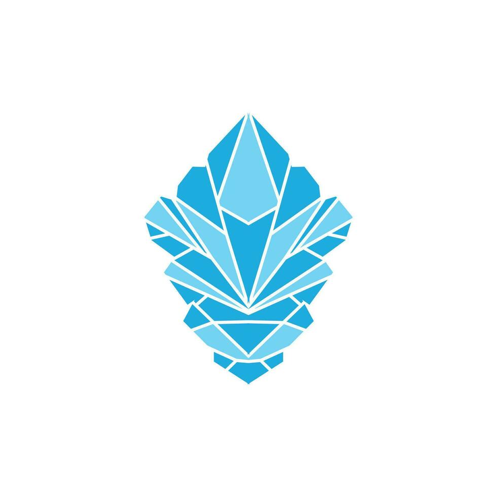 Mountain Logo, Antarctic Iceberg Logo Design, Nature Landscape Vector, Product Brand Illustration Icon vector