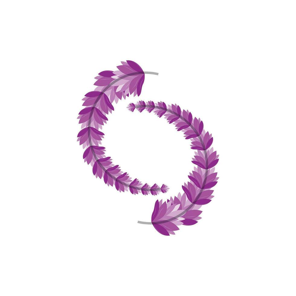 Lavender Logo, Purple Plant Vector, Garden Design, Illustration Symbol Template vector