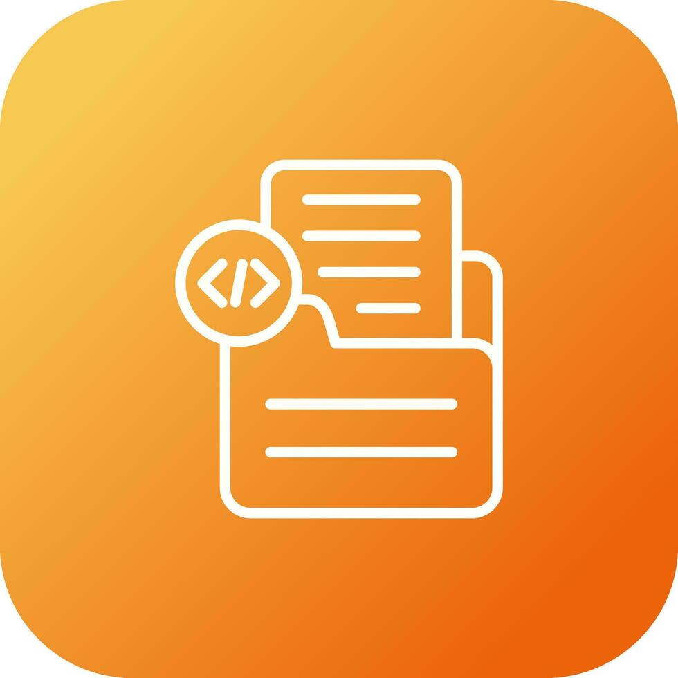 Document Insert Code Vector Icon