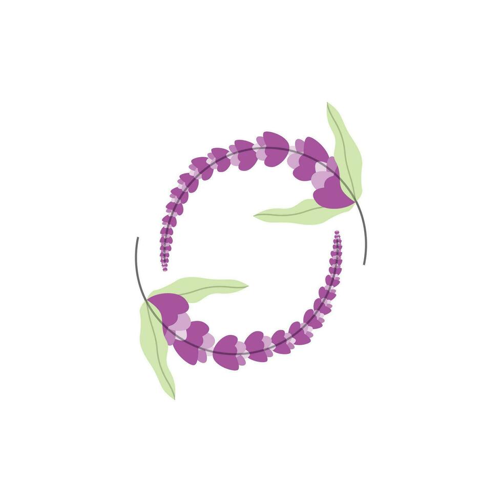 lavanda logo, púrpura planta vector, jardín diseño, ilustración símbolo modelo vector