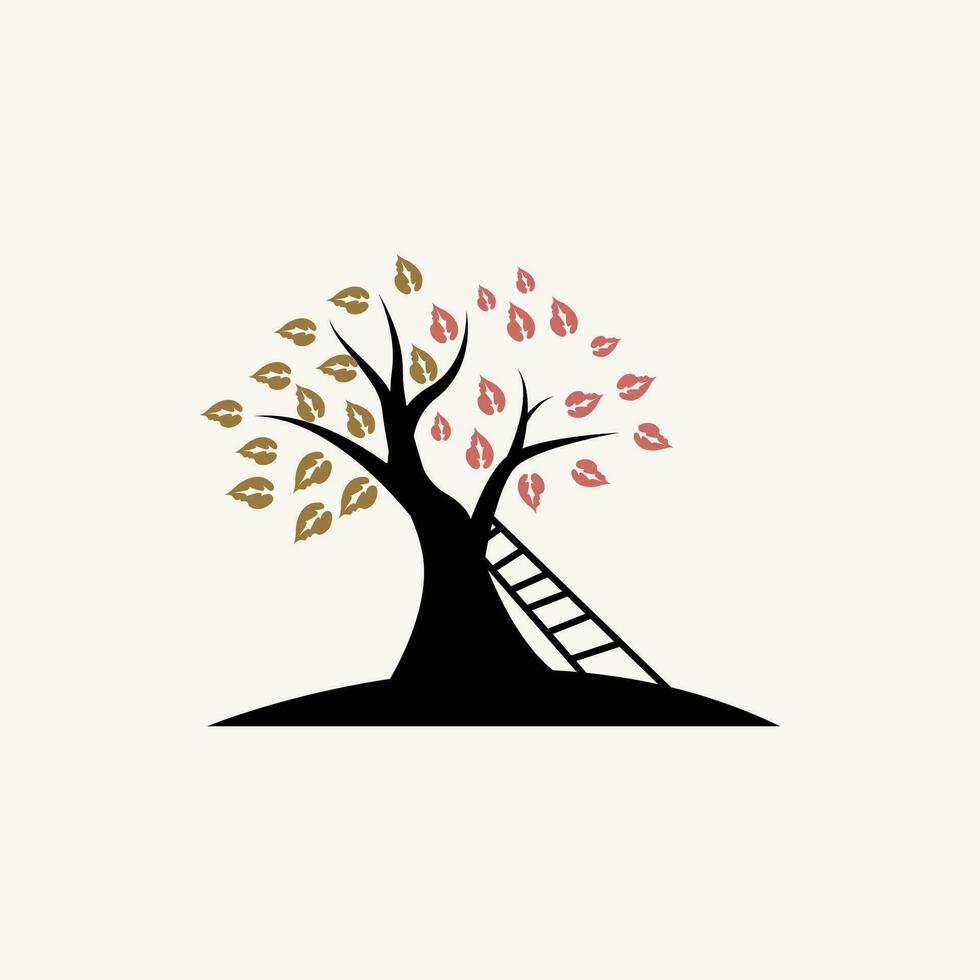 Tree Logo Design, Playground Vector, Education Tree Icon vector
