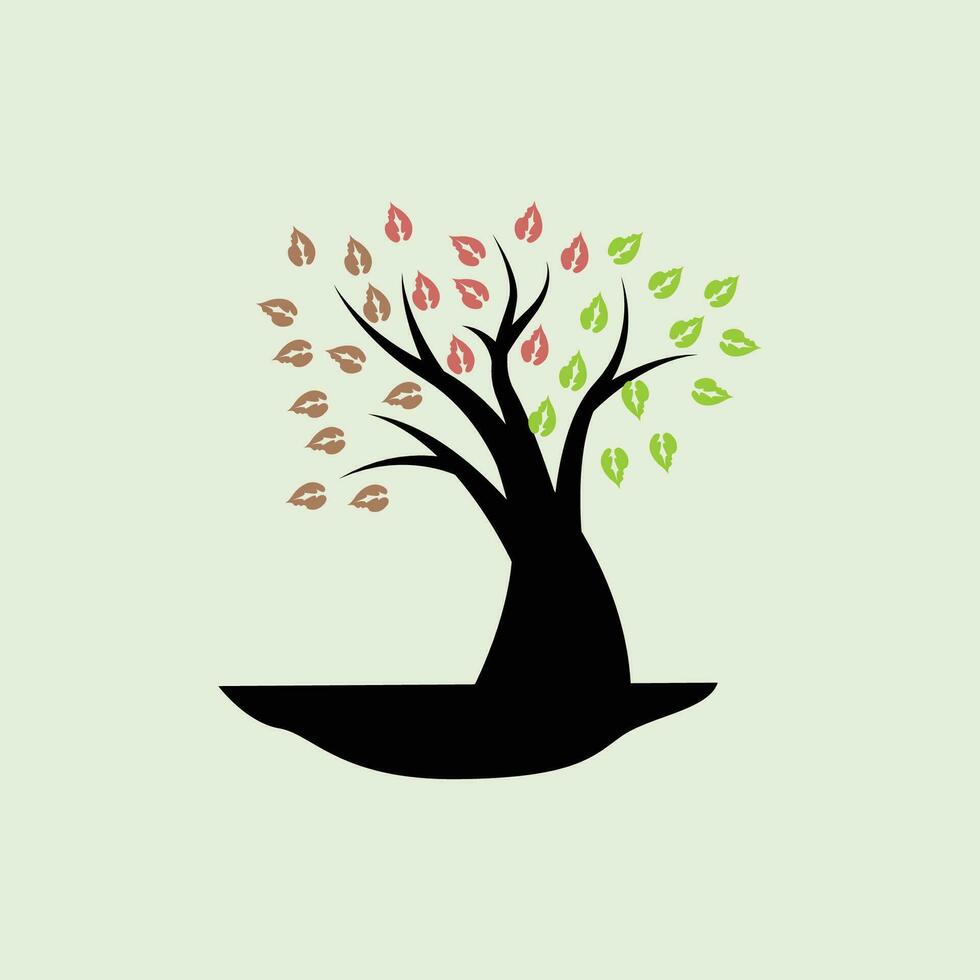 Tree Logo Design, Playground Vector, Education Tree Icon vector