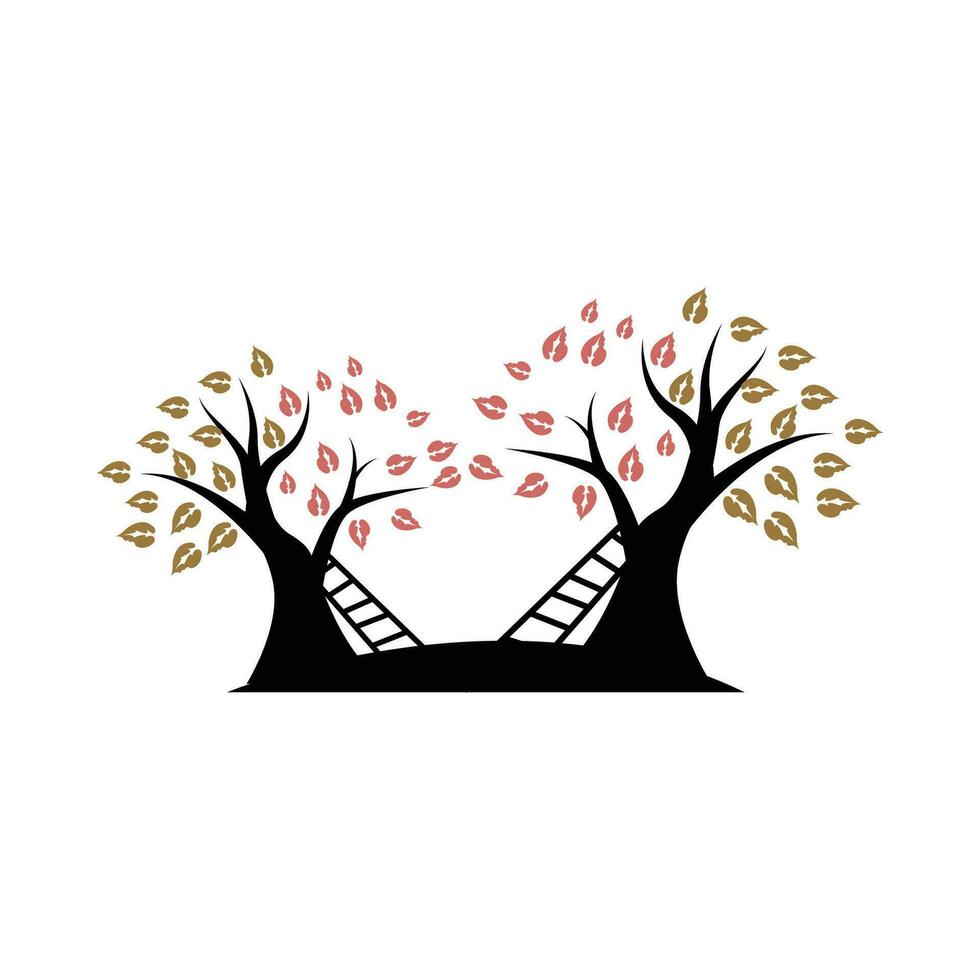Tree Logo Design, Playground Vector, Education Tree Icon vector