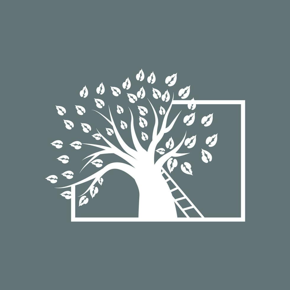 Tree Logo Design, Playground Vector, Education Tree Icon vector