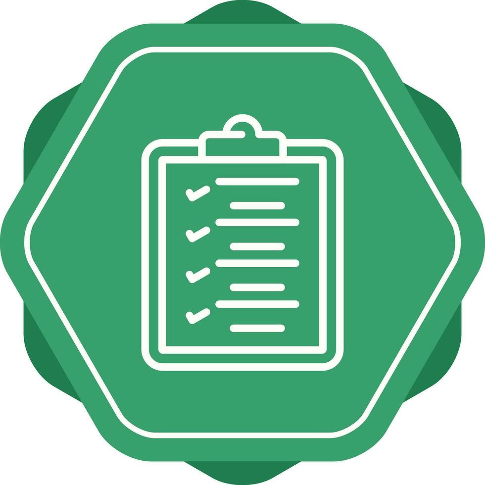 icono de vector de lista de verificación