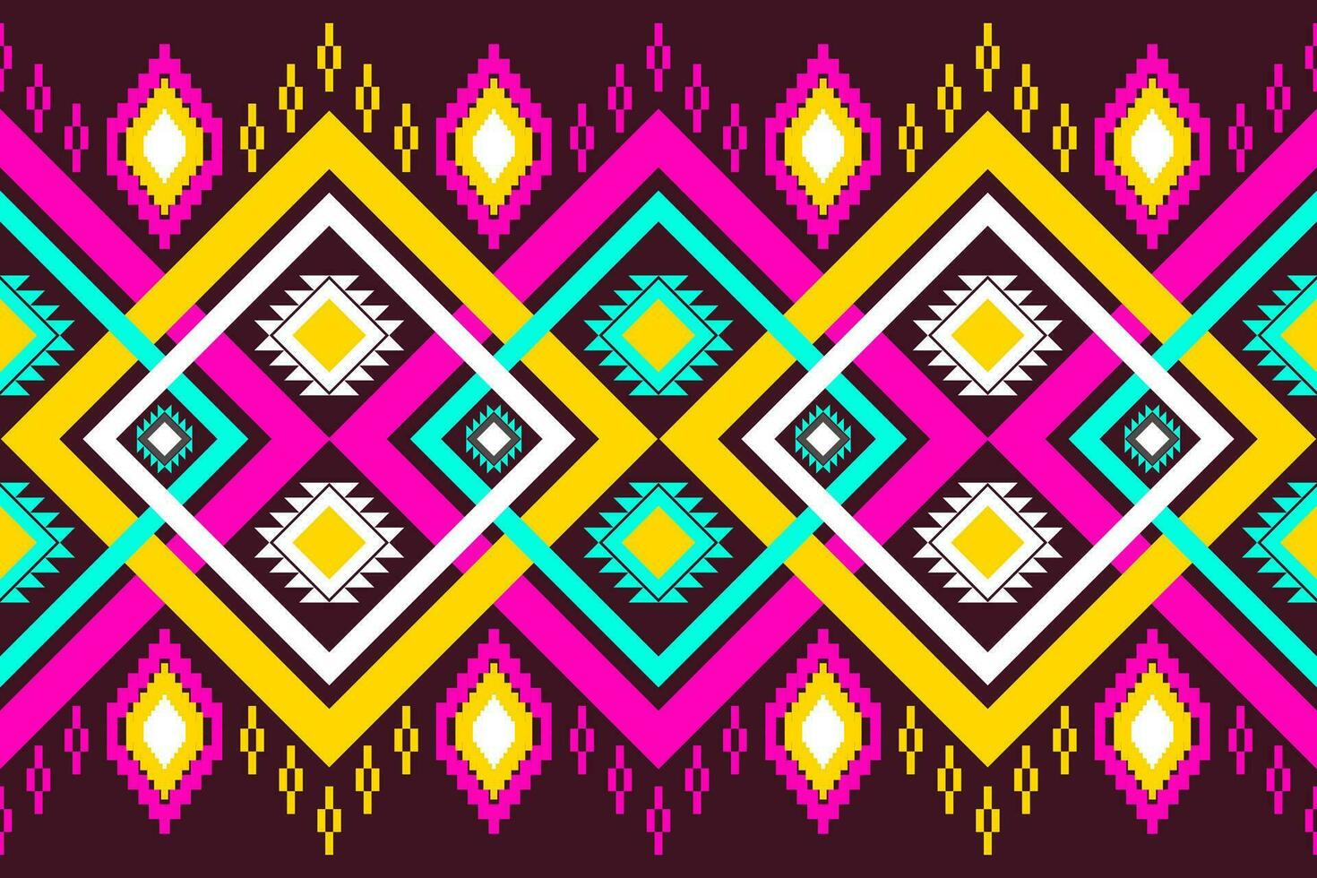 Geometric ethnic seamless pattern Oriental ethnic pattern traditional background, tribal seamless pattern Design for carpet, wallpaper, clothing, wrapping, fabric vector