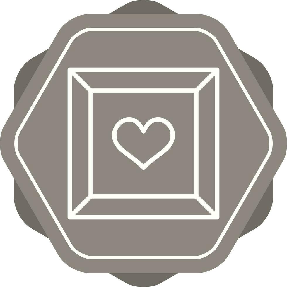 romántico joyería caja vector icono