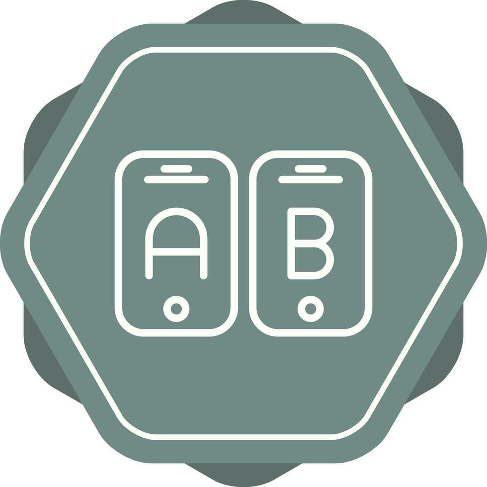 A B Testing Vector Icon