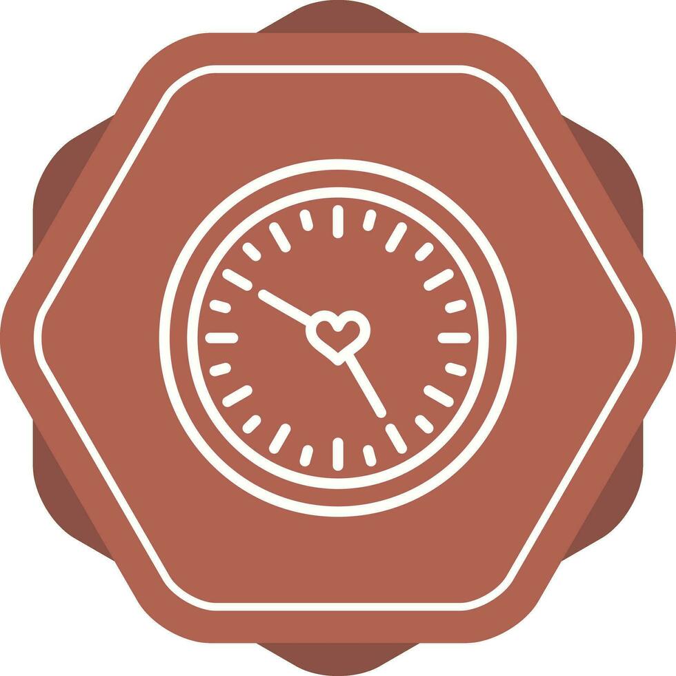 Love clock Vector Icon