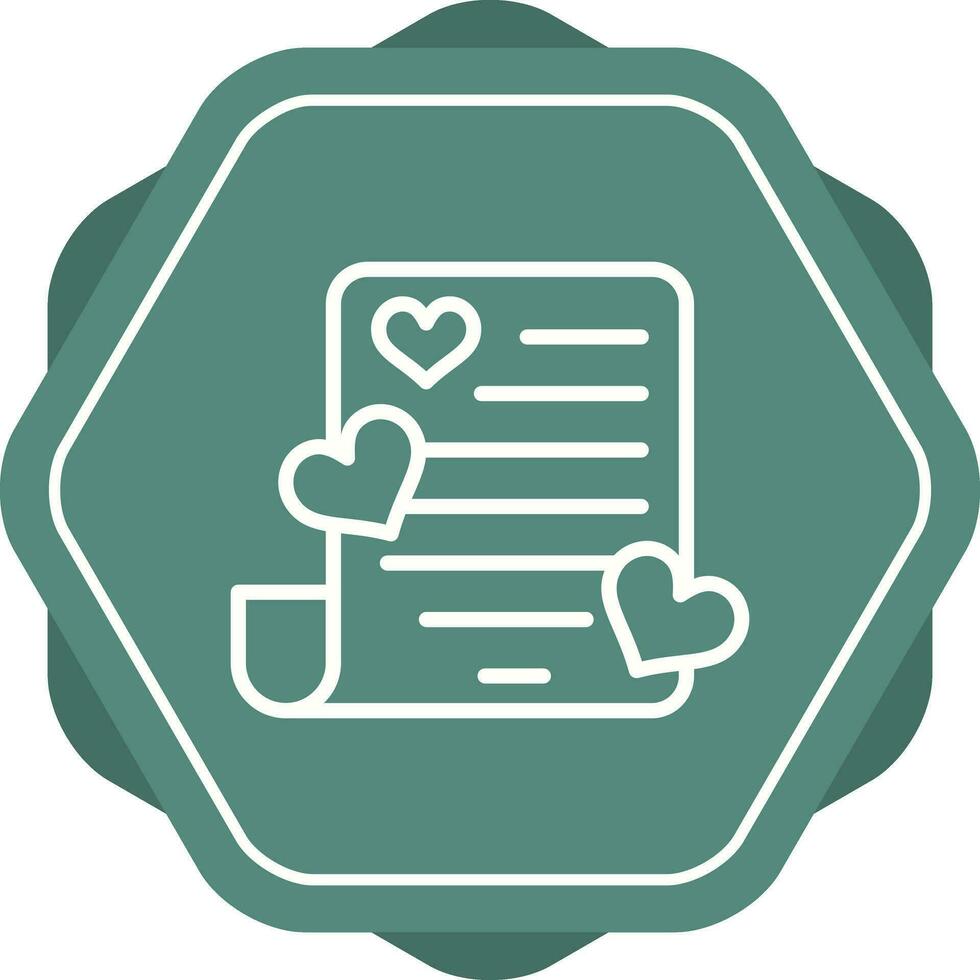 Romantic poem Vector Icon