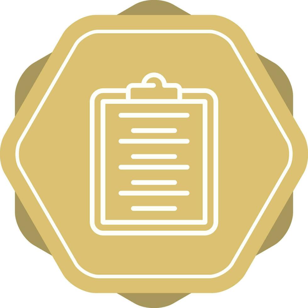 Writing Pad Vector Icon