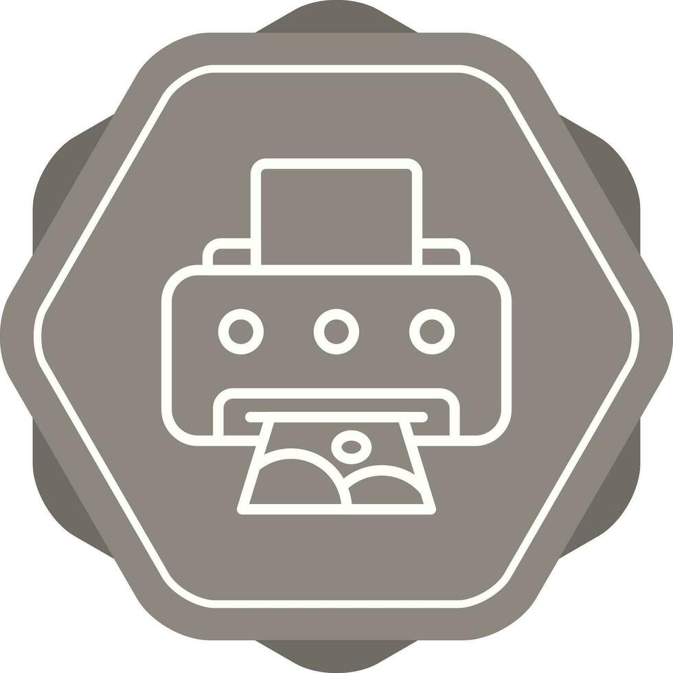 Photo Printer Vector Icon