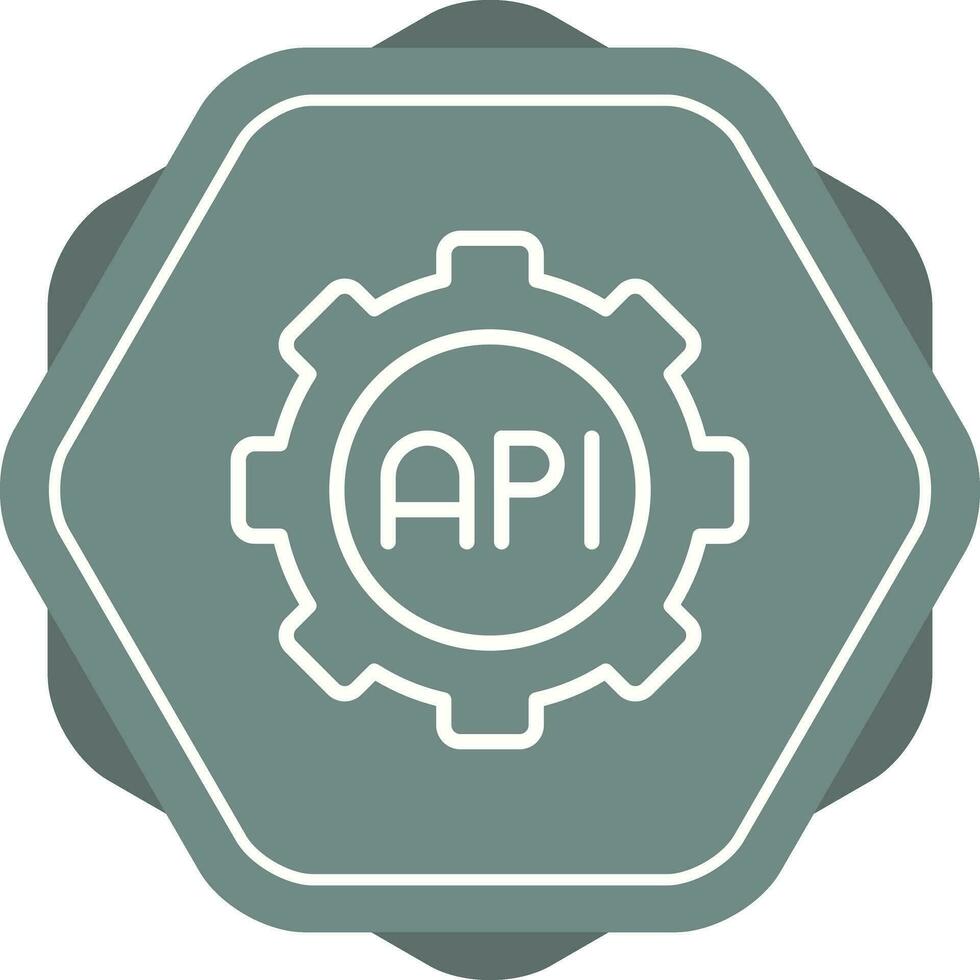 icono de vector de api