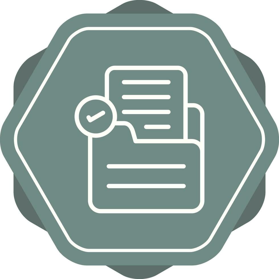 Document Check Vector Icon