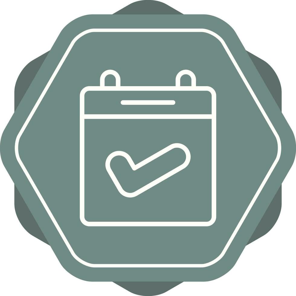 Calendar Check Vector Icon