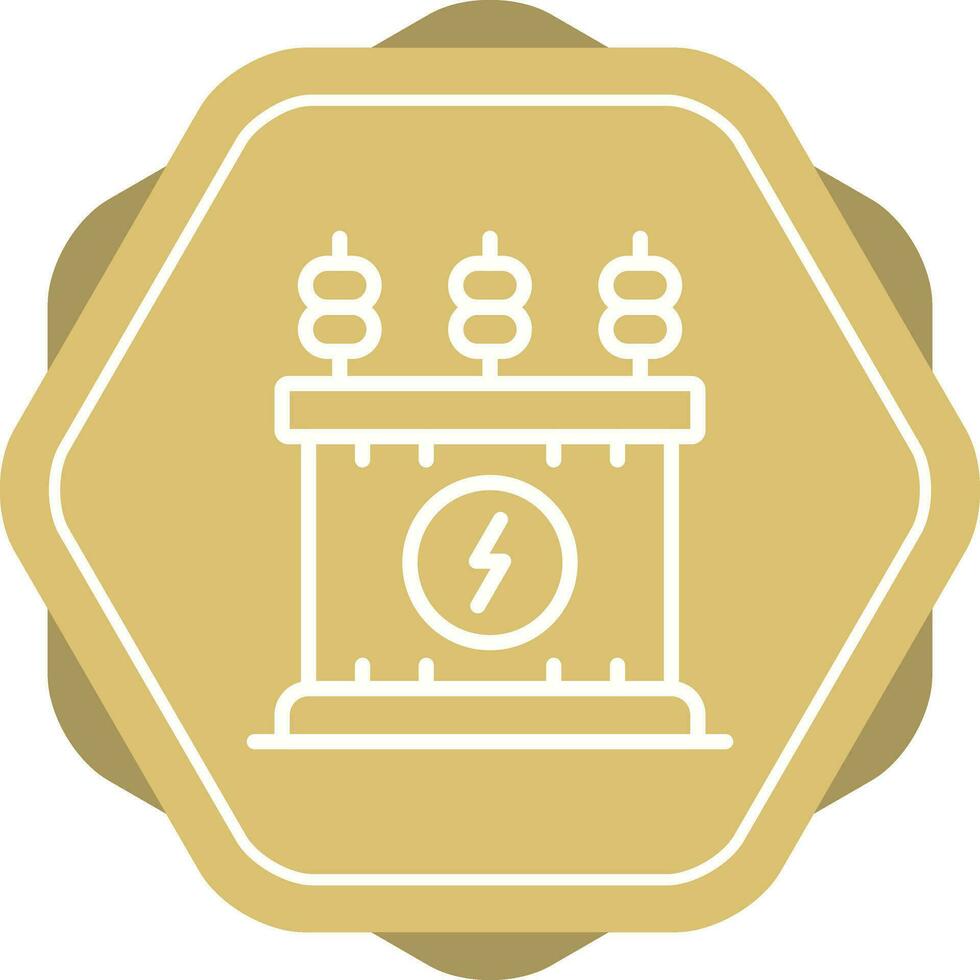 Power Transformer Vector Icon