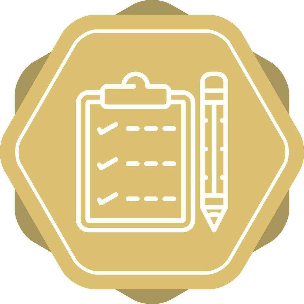 Writing pad Vector Icon