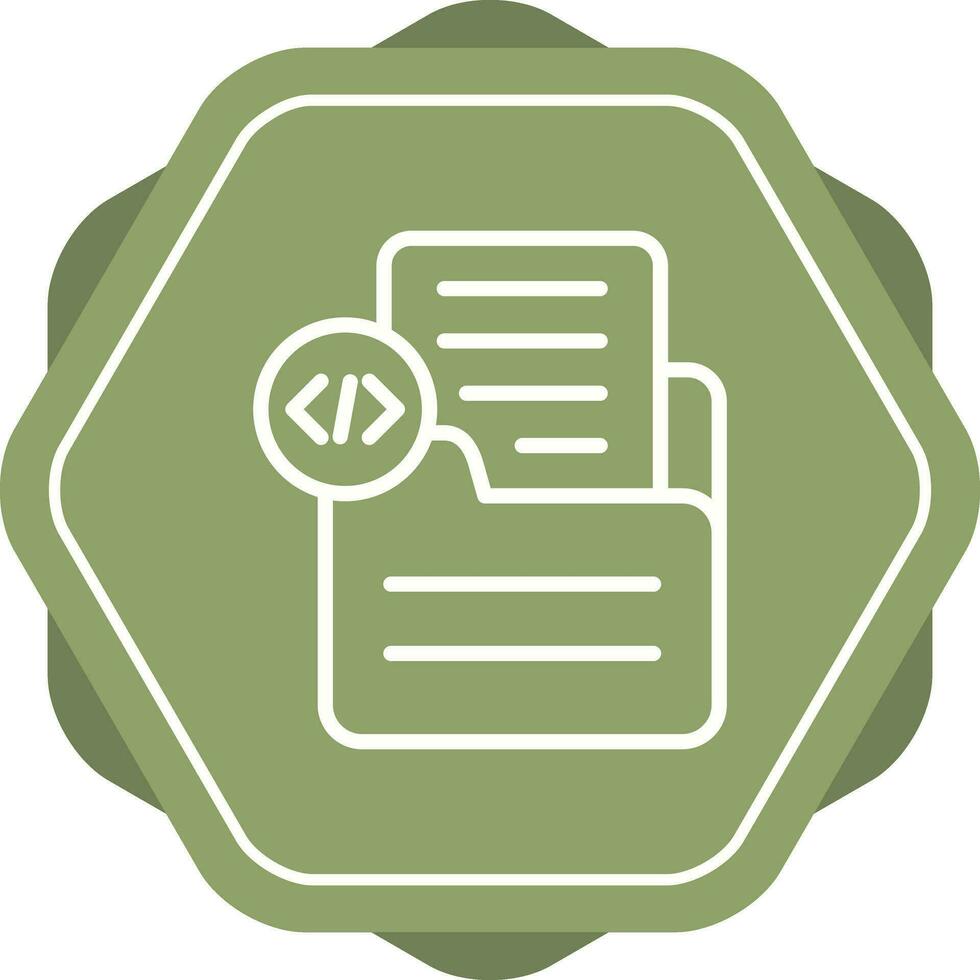Document Insert Code Vector Icon