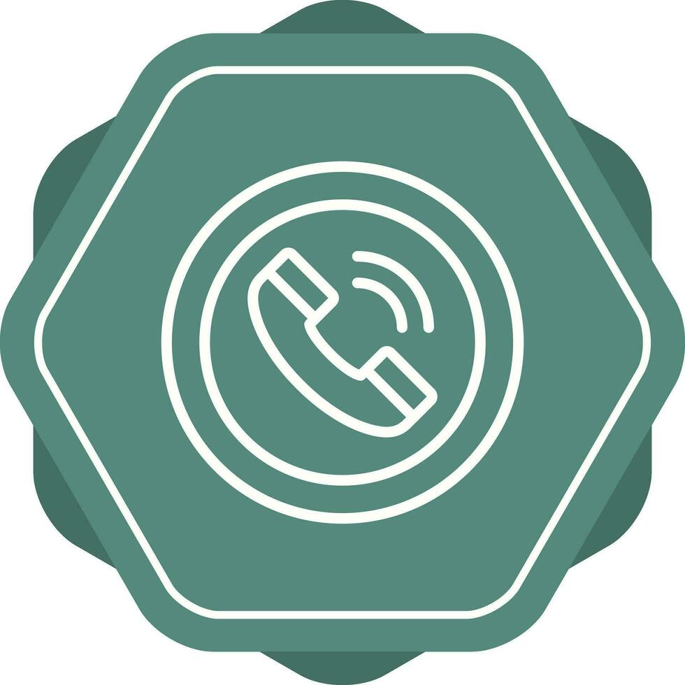 Circle Phone Vector Icon