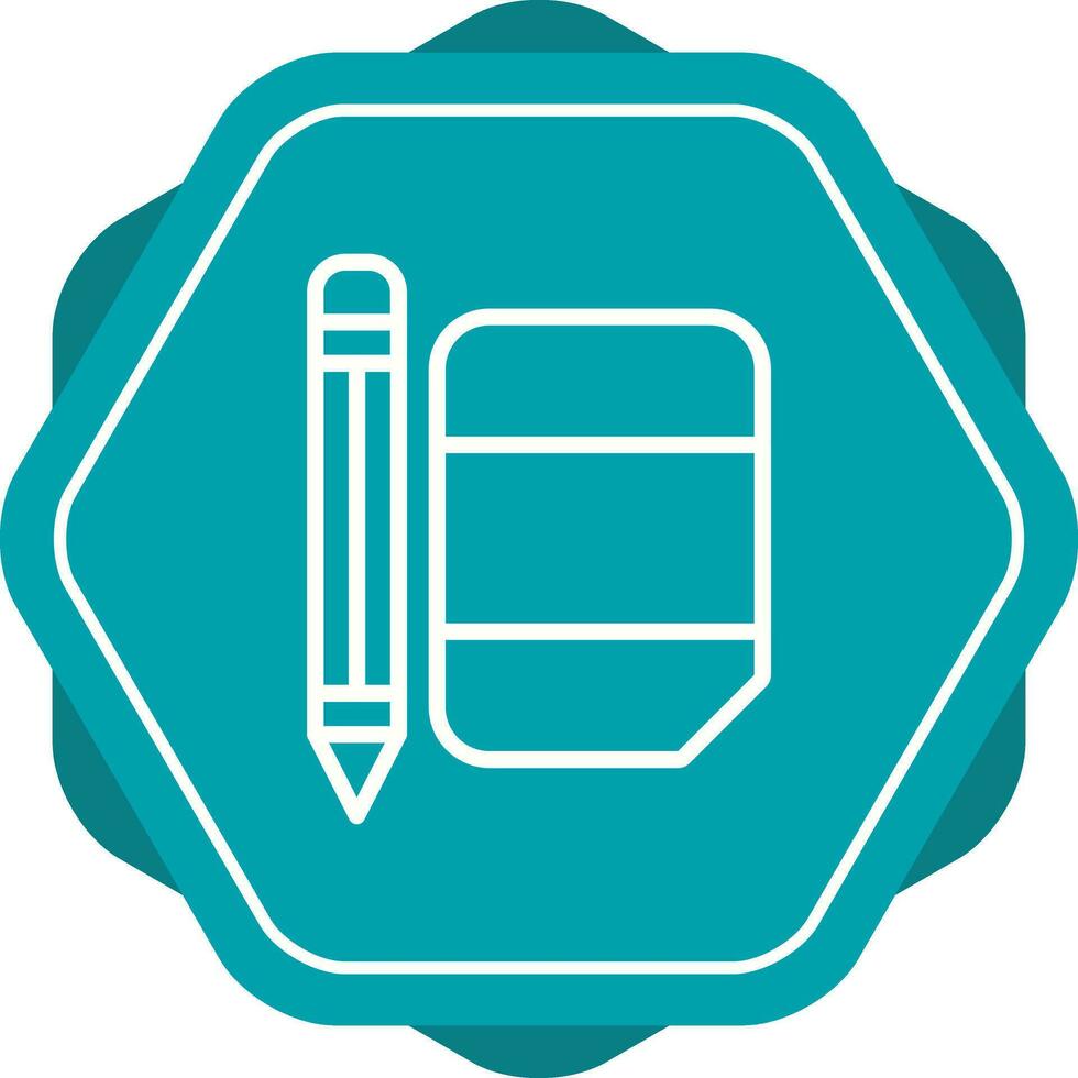Eraser with pencil Vector Icon