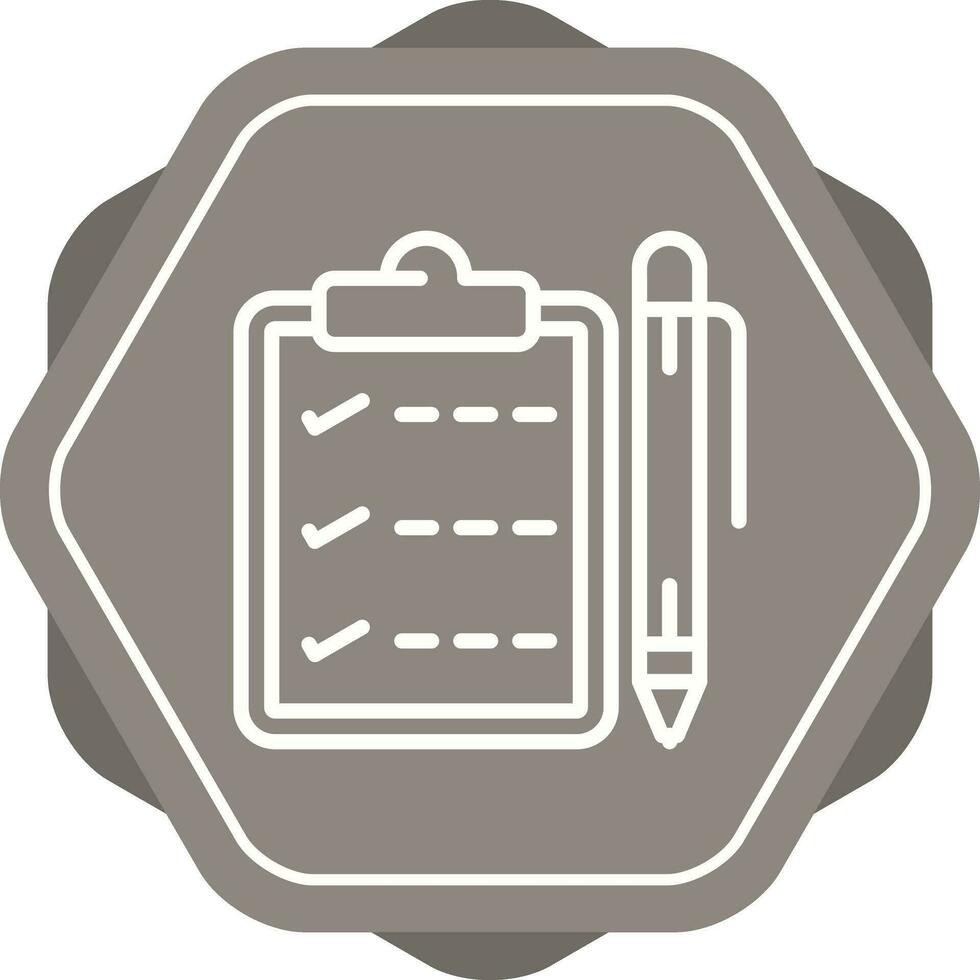 Notepad with pen Vector Icon