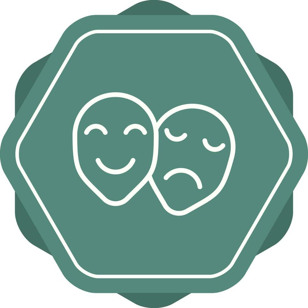 Theatre masks Vector Icon