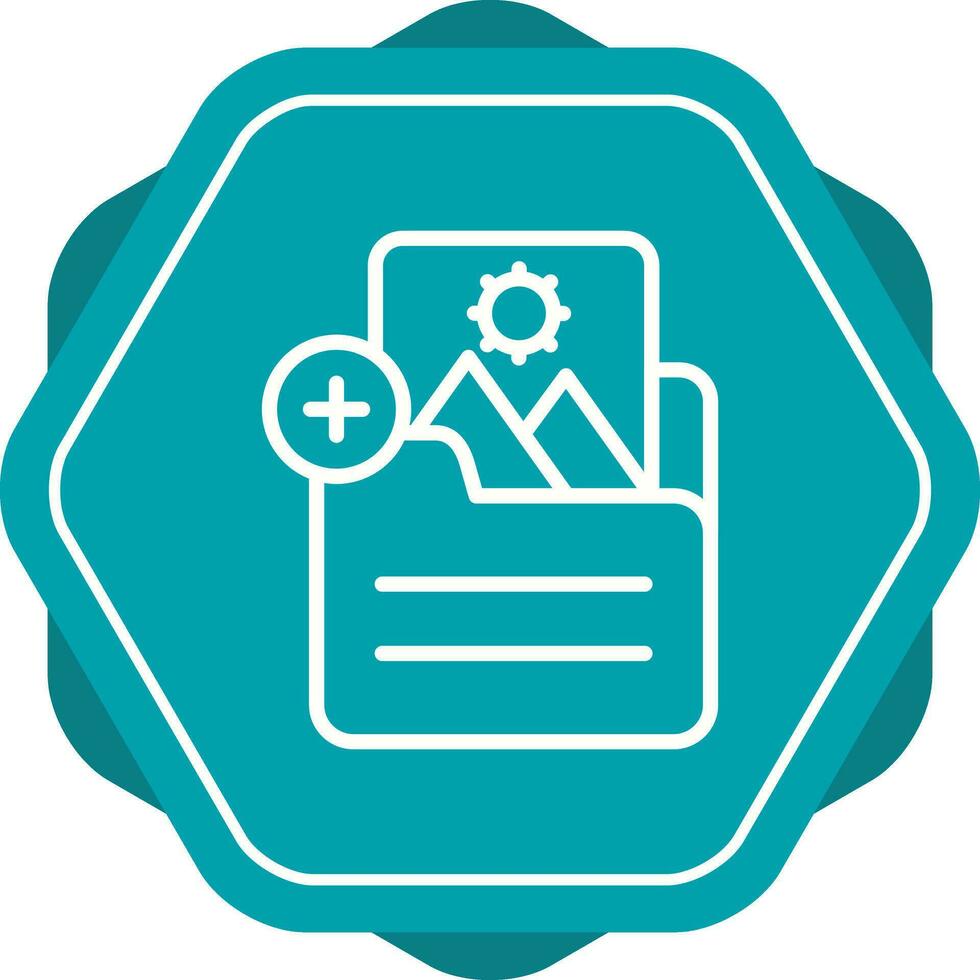 Document Insert Image Vector Icon