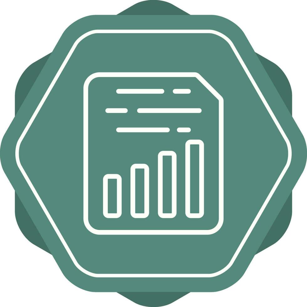 Document Insert Chart Vector Icon