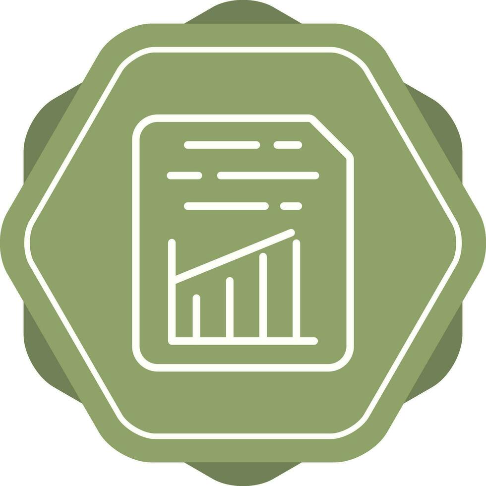 Document Insert Graph Vector Icon