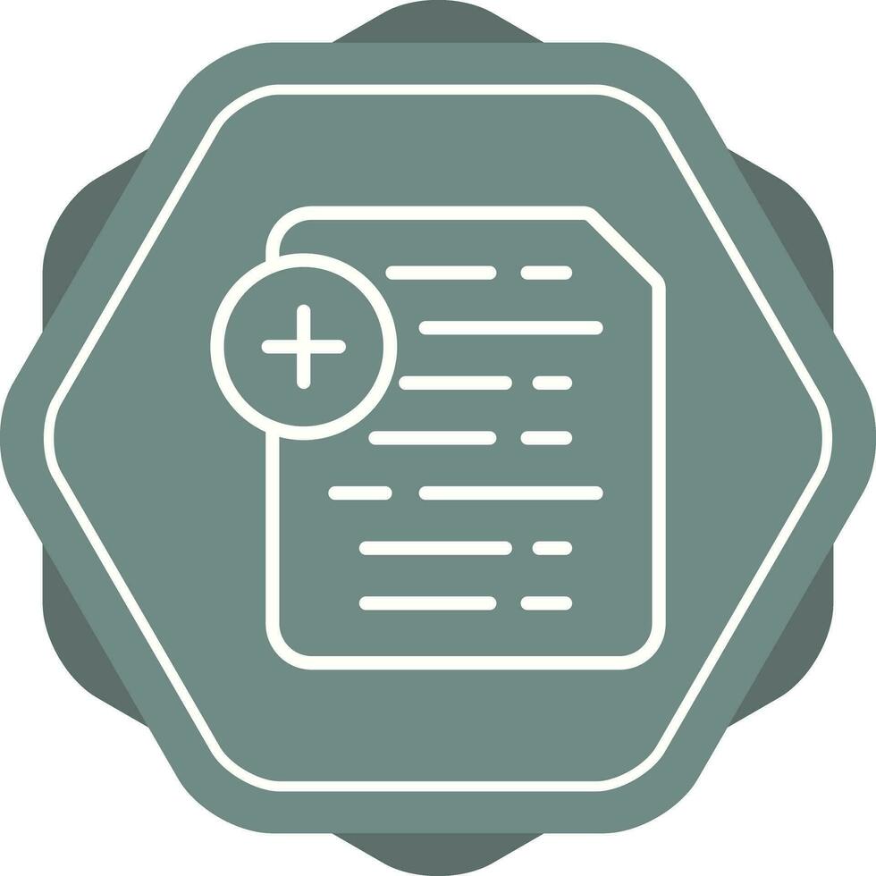 Document Insert Icon Vector Icon