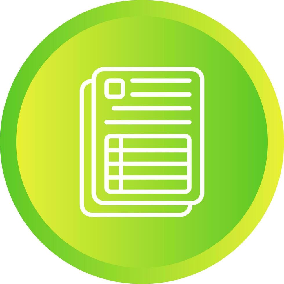 Spreadsheet Vector Icon